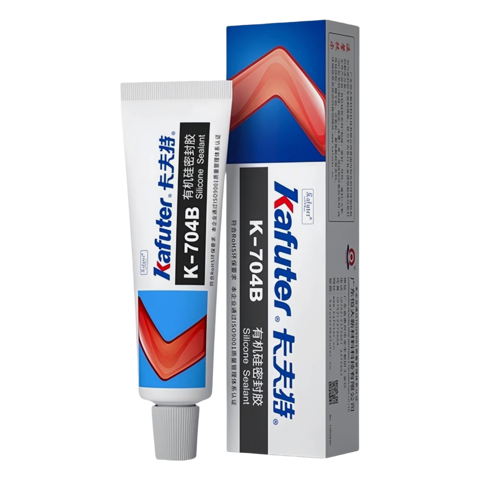 VIDOO 45g Kafuter 704 Silicone Rubber Industrial-Grade Adhesive Strong Bonding Agent for Electronic Component Fixing — Waterproof & Insulating Sealant, K-704B
