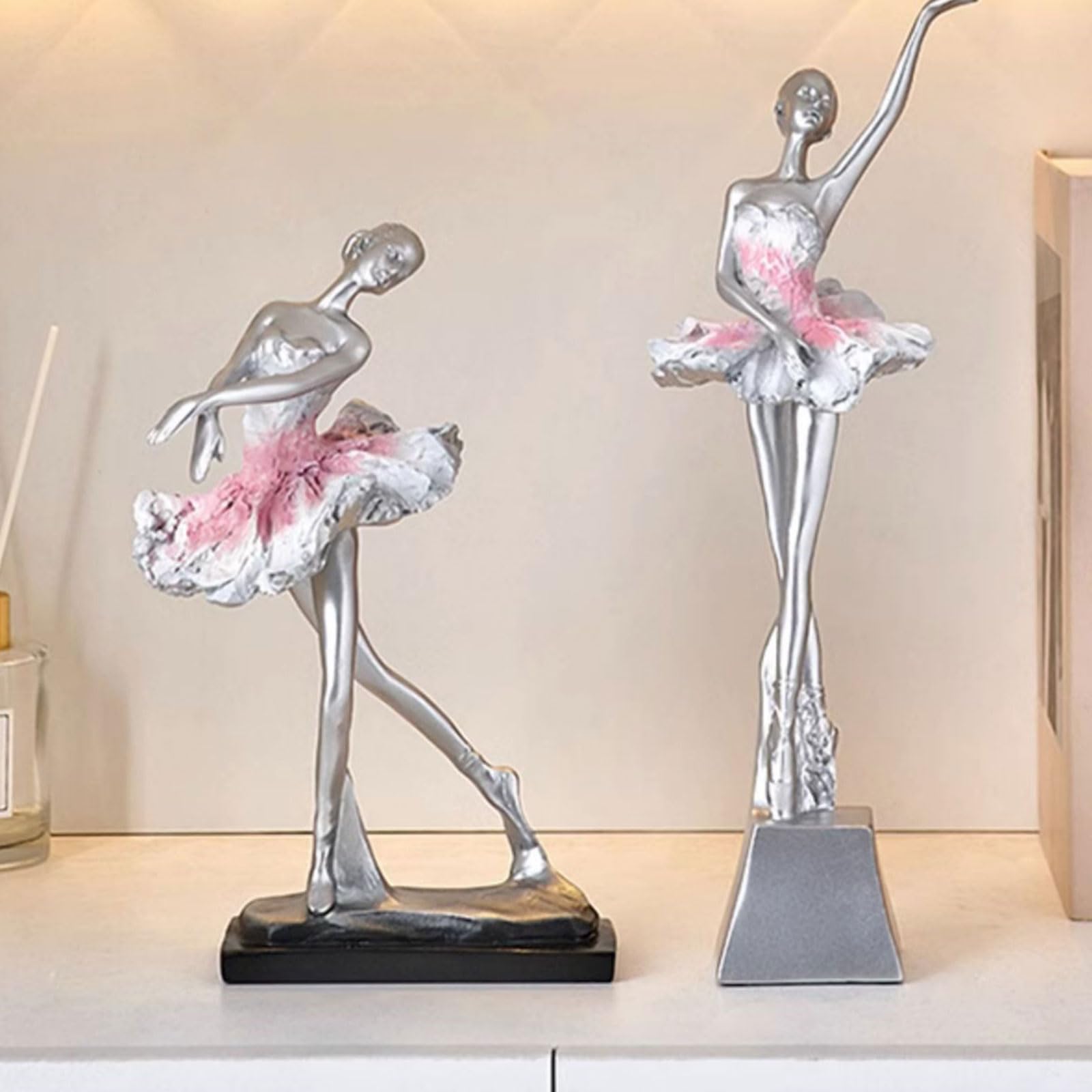 Moderna Ballerina Scultura Artigianale Resina Arte Per Soggiorno Camera Da Letto Decorazione Artistica Balletto Scultura Per Soggiorno
