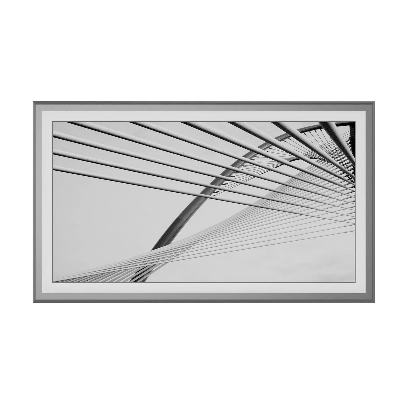 Deco TV Frames Alloy Scoop - Graphite Bezel Compatible ONLY with Samsung The Frame TV (3” Color Chip)