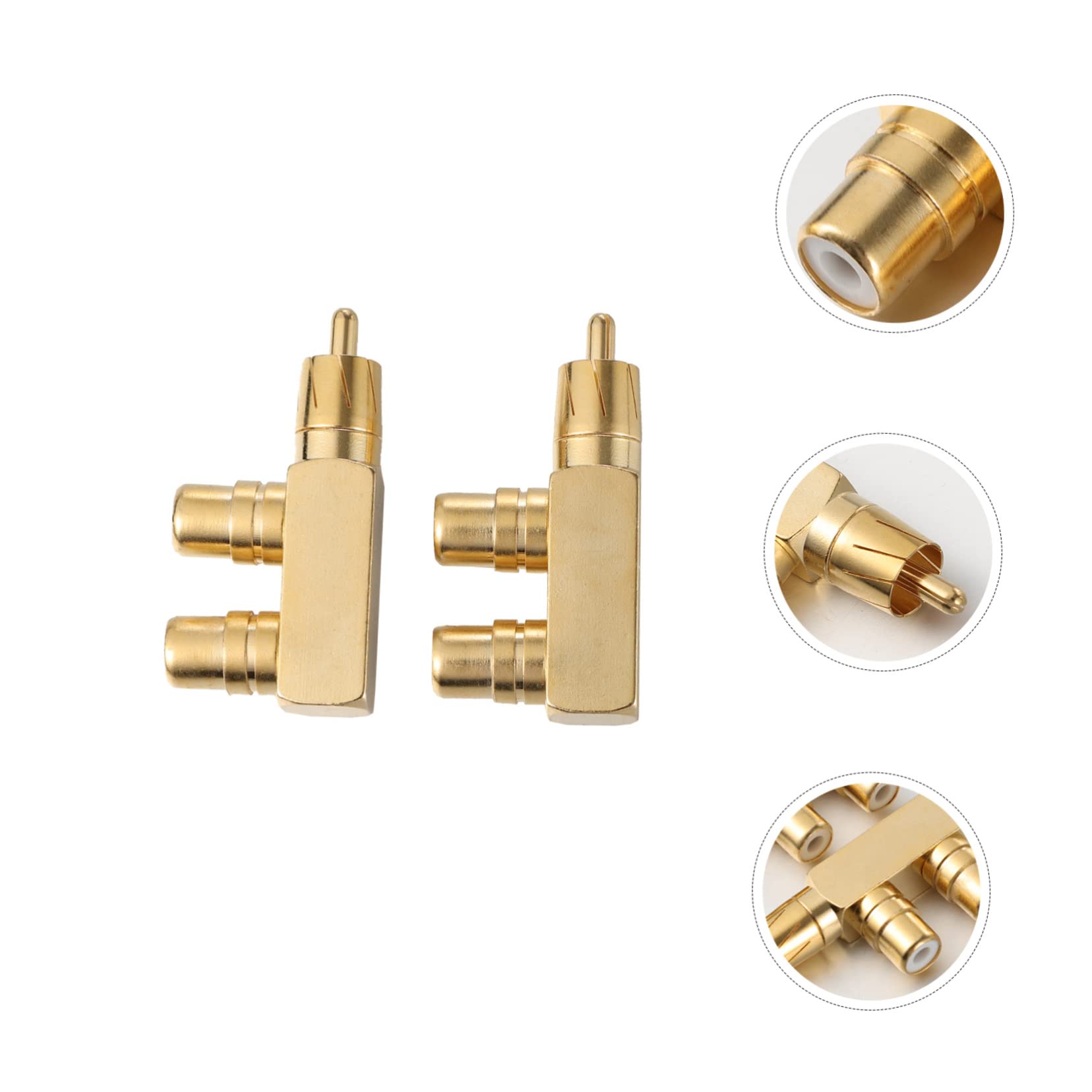OSALADI 6stücke Audio Splitter Adapter Vergoldeter Kupferstecker Für Tv Verstärker Mixer Kompatibel Mit Vcd DVD Langlebig Und Praktisch Für Professionelle Anwendungen