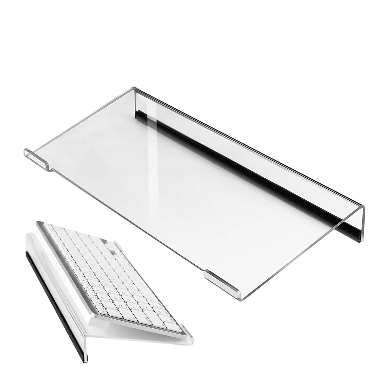 RGOEMHJ Tilted Computer Keyboard Stand, Tray Holder For Easy Ergonomic Typing, Riser For Office Desktop Suitable for typing