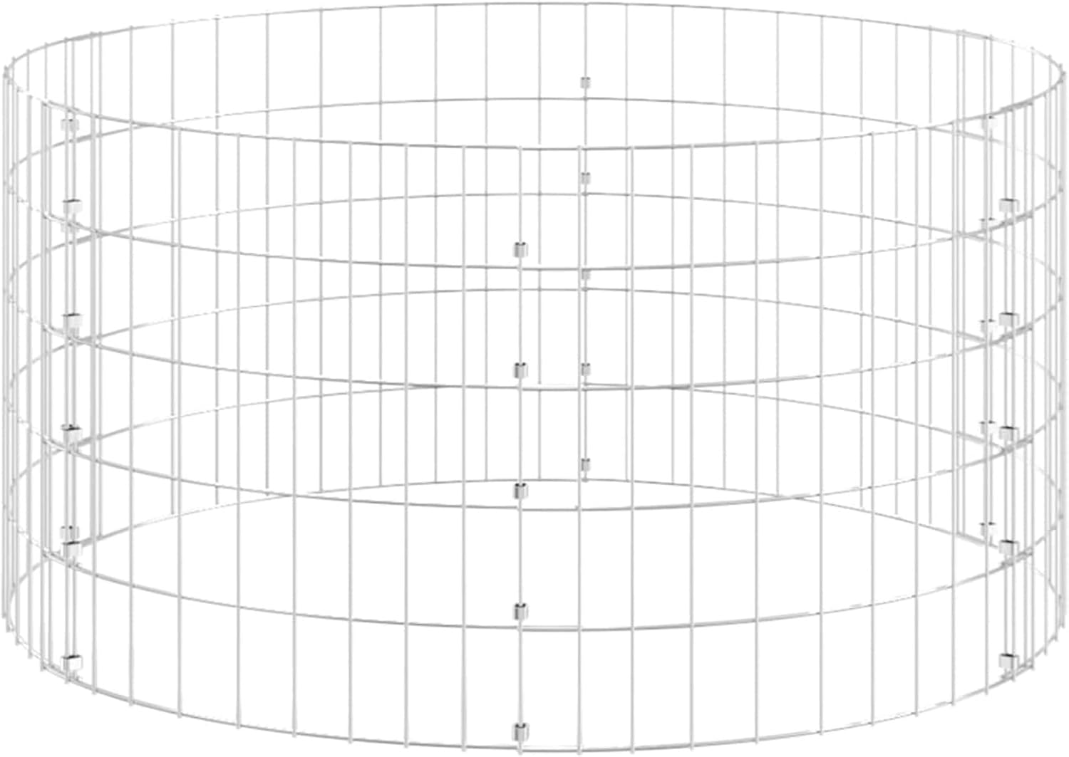 Galvanized Steel Garden Composter - Rustproof, 100x50cm, Mesh Design for Efficient Decomposition