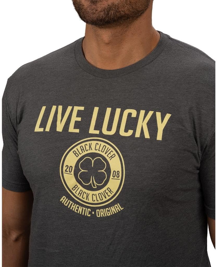 Black Clover Men's Short Sleeve Crew Neck Tee Authentic Luck T-Shirt - Image 2
