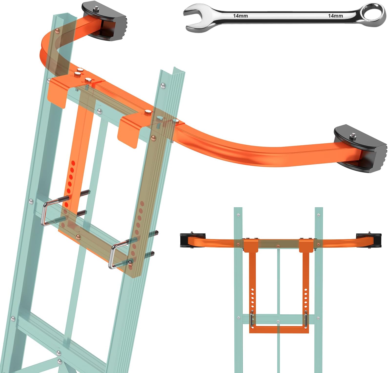 Louisville Ladder LP-2200-00 Stabilizer, Silver - Ladder Accessories ...