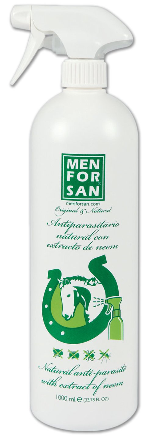 MENFORSAN Spray Anti-Insectos con Margosa, Geraniol y Lavandino Caballos - 1 Litro