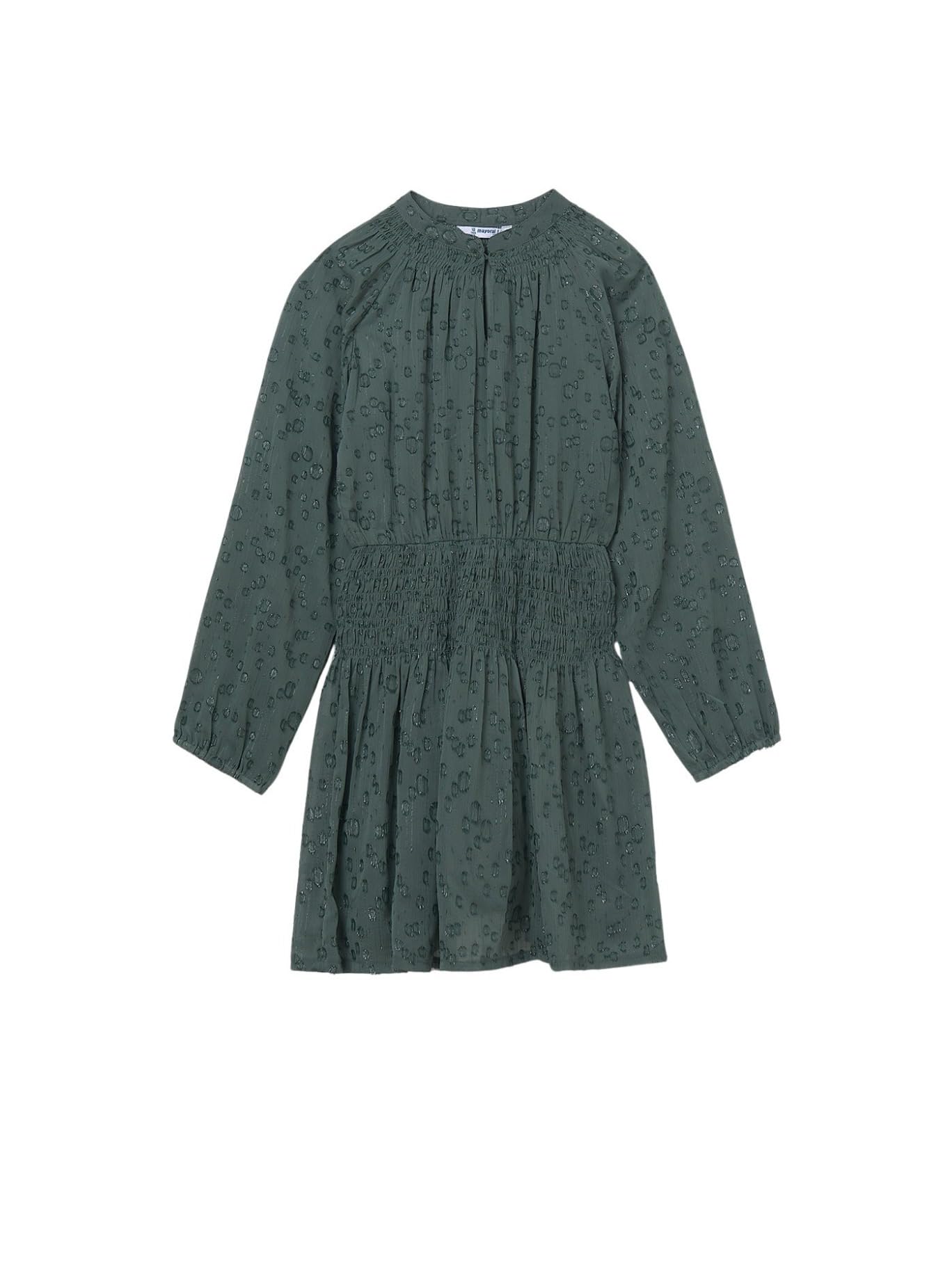 Mayoral Vestido Gasa Lurex para niña Eucalipto