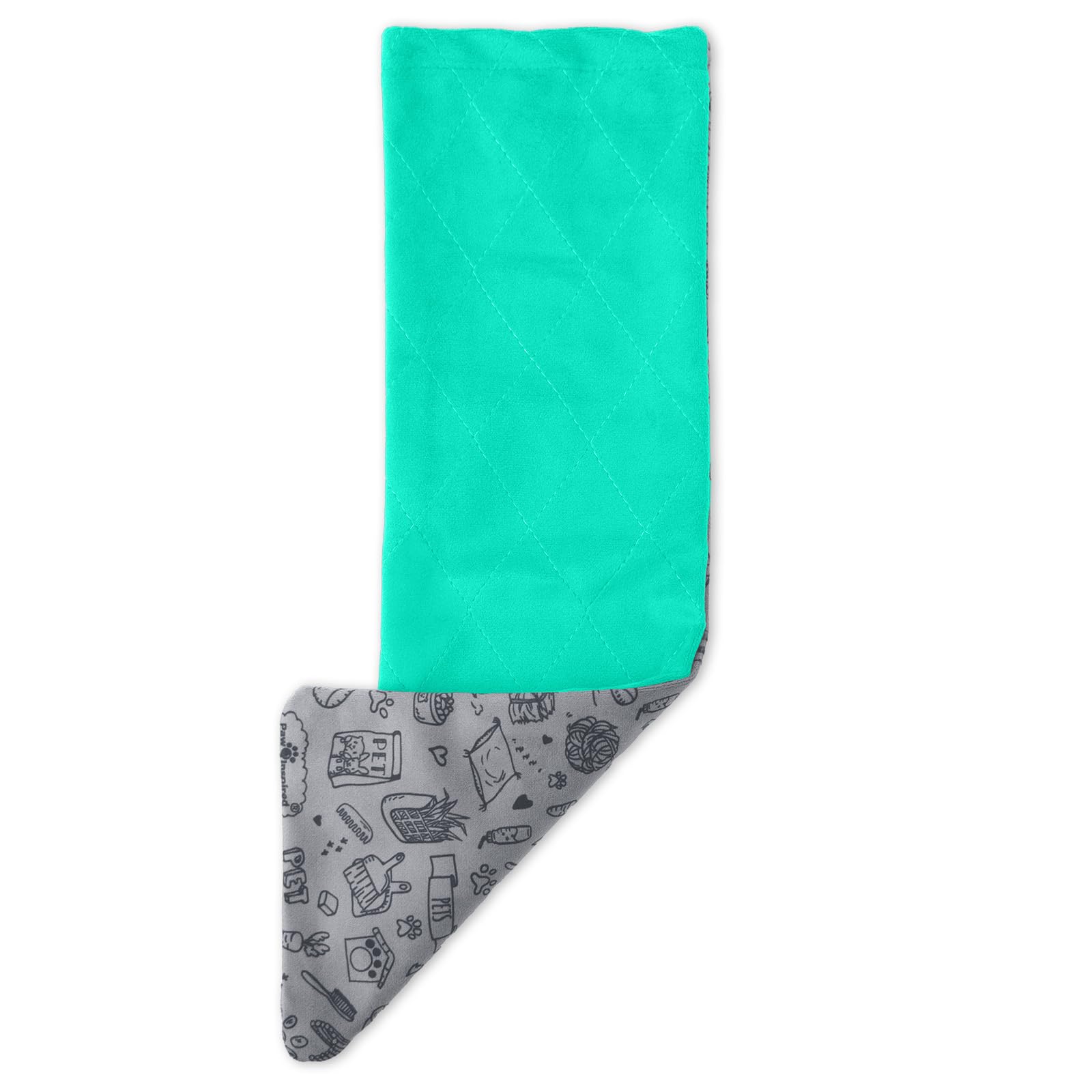 Paw Inspired® Fitted Fleece Liner for Ferret Nation/Critter Nation Cage | for Ferrets, Rats, Chinchillas, Hedgehogs & Other Small Animals (Green, Ramp Cover)