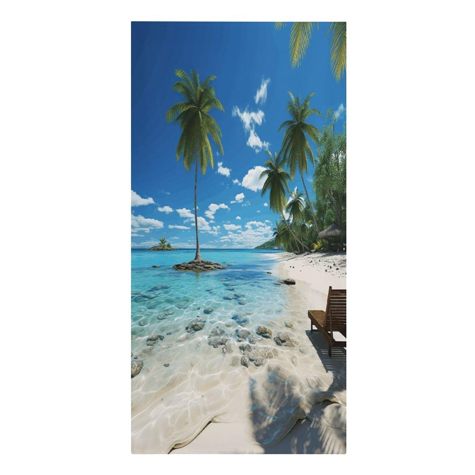 VstaDank Beach Palm Tree Beach Towel Microfiber Oversized Beach Blanket Super Absorbent Soft Pool Bath Towel Sand Free Quick Dry Travel Towels Gifts for Yoga Sports Adults 30" X 61"