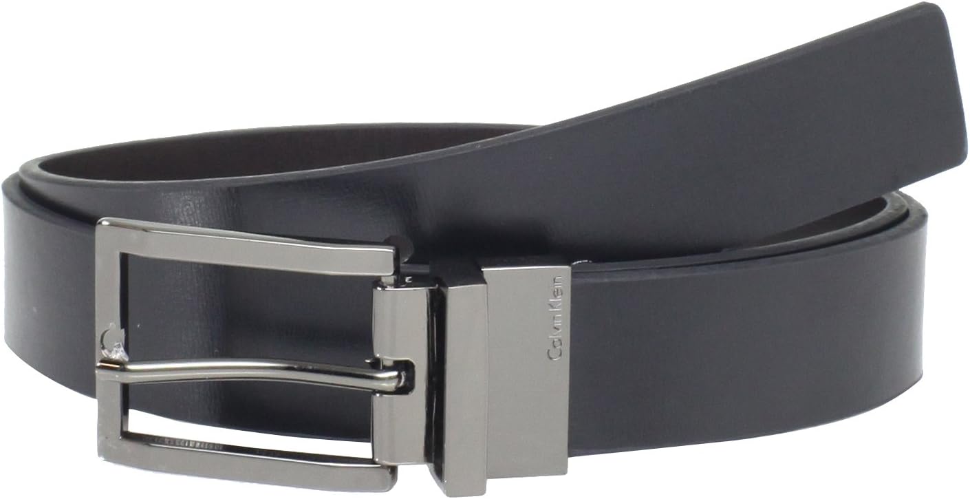 Calvin Klein Men's 32mm Reveversible Flat Strap Buckle