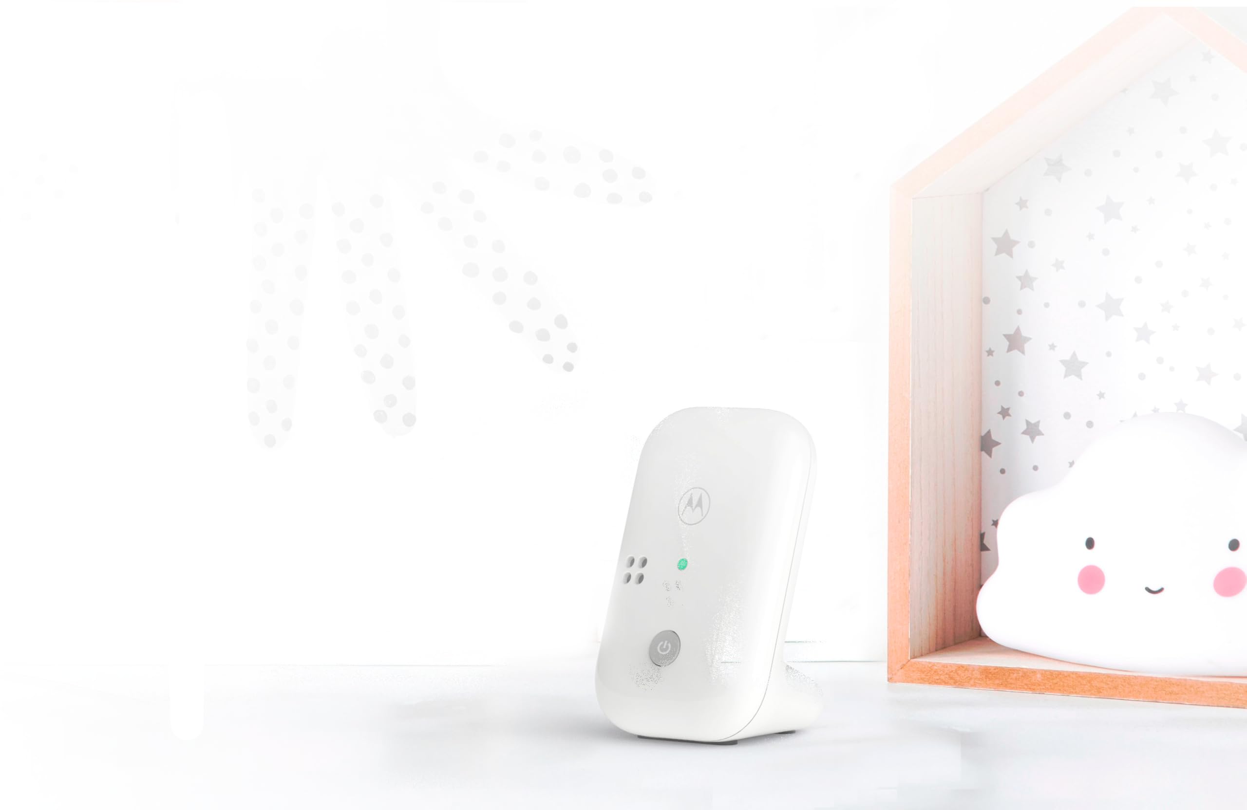 Motorola Nursery – PIP10 bezprzewodowa niania DECT, mikrofon o wysokiej czułości, alarm dźwiękowy i poza zasięgiem, regulacja głośności, przenośna jednostka rodzicielska