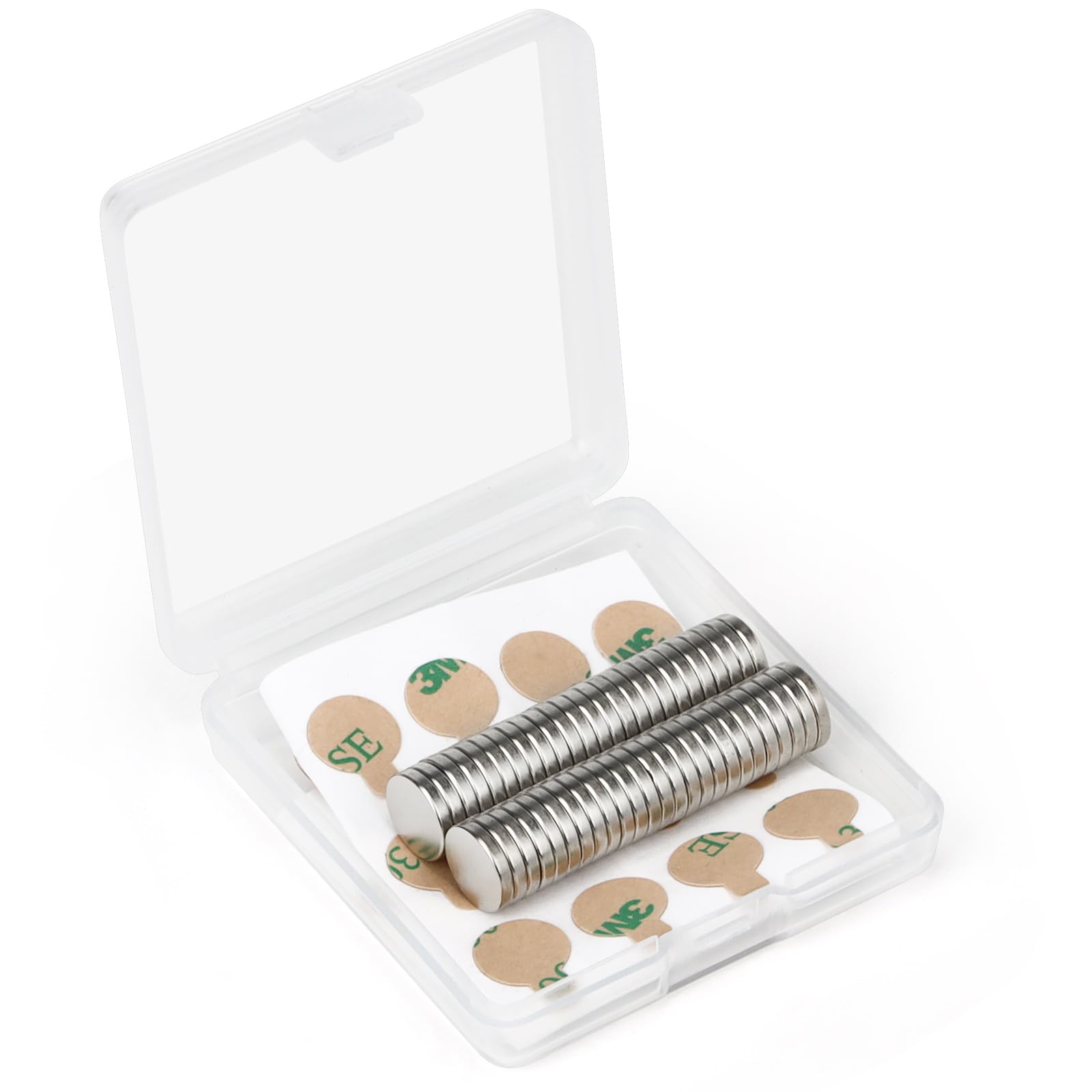 Wukong 10×2mm Imanes Neodimio Imanes Pequeños, 50 Piezas Imanes Potentes Imanes Adhesivos, Imanes Pizarra Magnetic, Imanes Nevera para Pizarras Blancas, Oficinas y Tablones de Anuncios