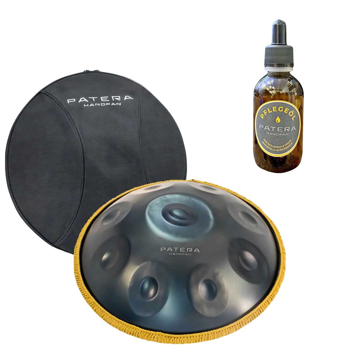 Patera Handpan E-Minor z torbą + olejek pielęgnacyjny