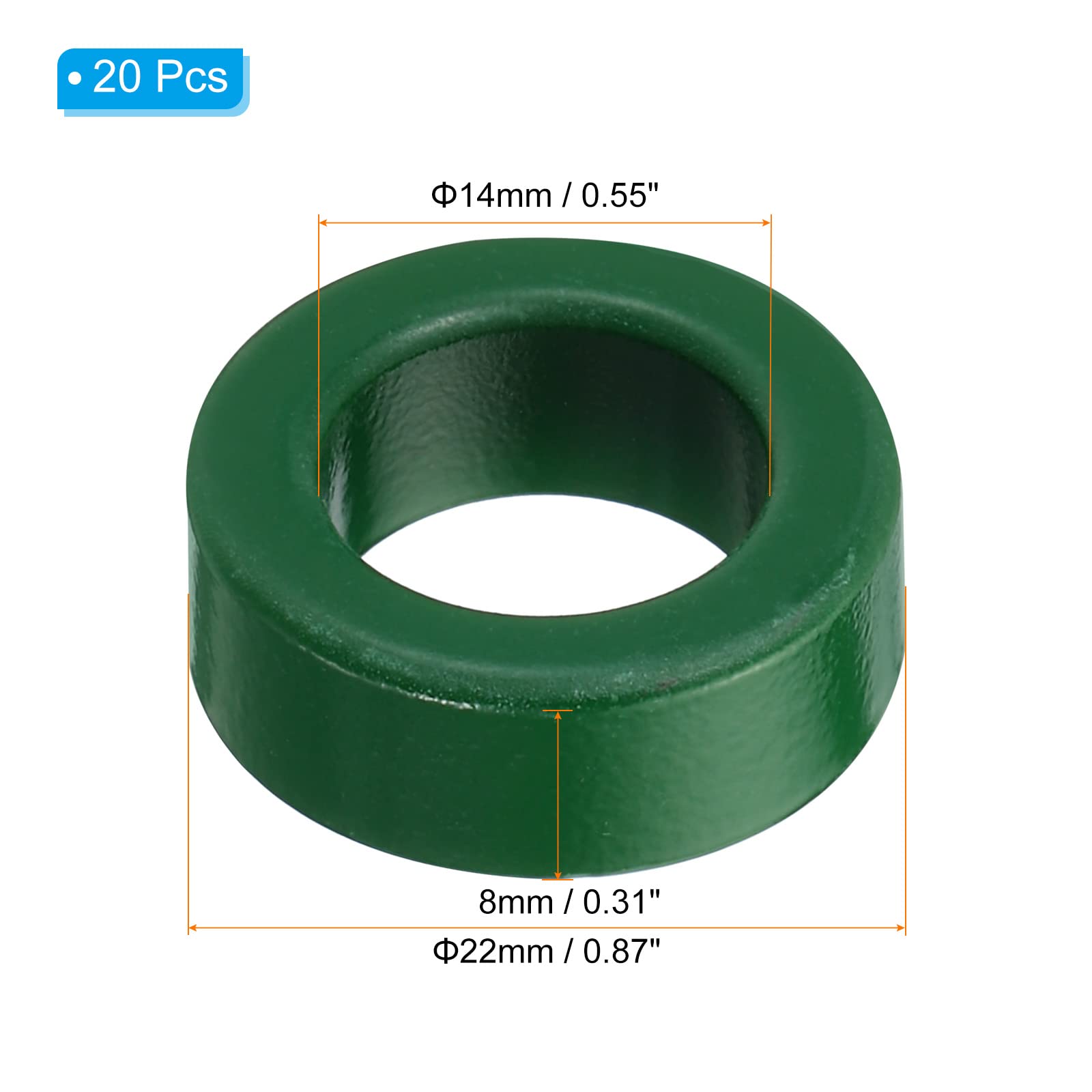 2 Nuclei Toroidali In Ferro 23x36x13mm - Per Stabilizzare Segnale E Ridurre Interferenze Elettromagnetiche - Foto 8