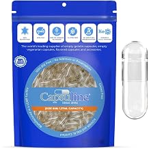 Capsuline Clear Size 000 Empty Gelatin Capsules - 500 Count