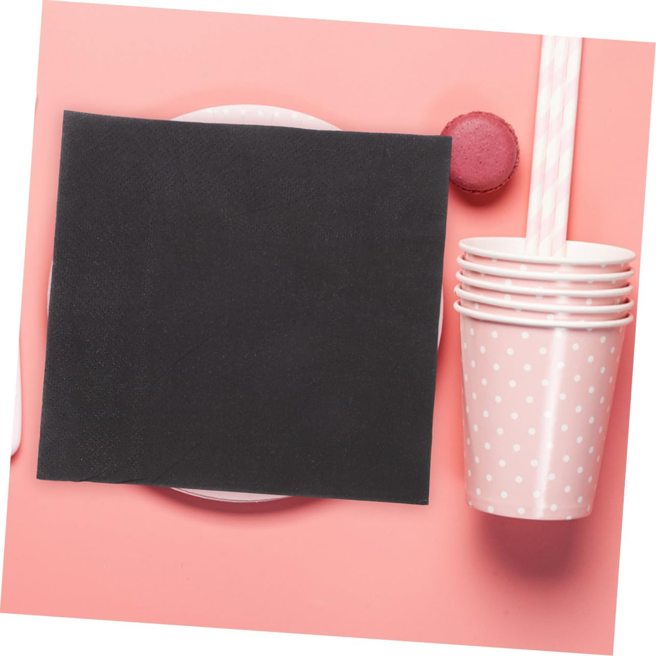 60pcs Black Paper Napkins Disposable Cocktail Napkins for Weddings Birthdays and Parties Soft Sturdy and