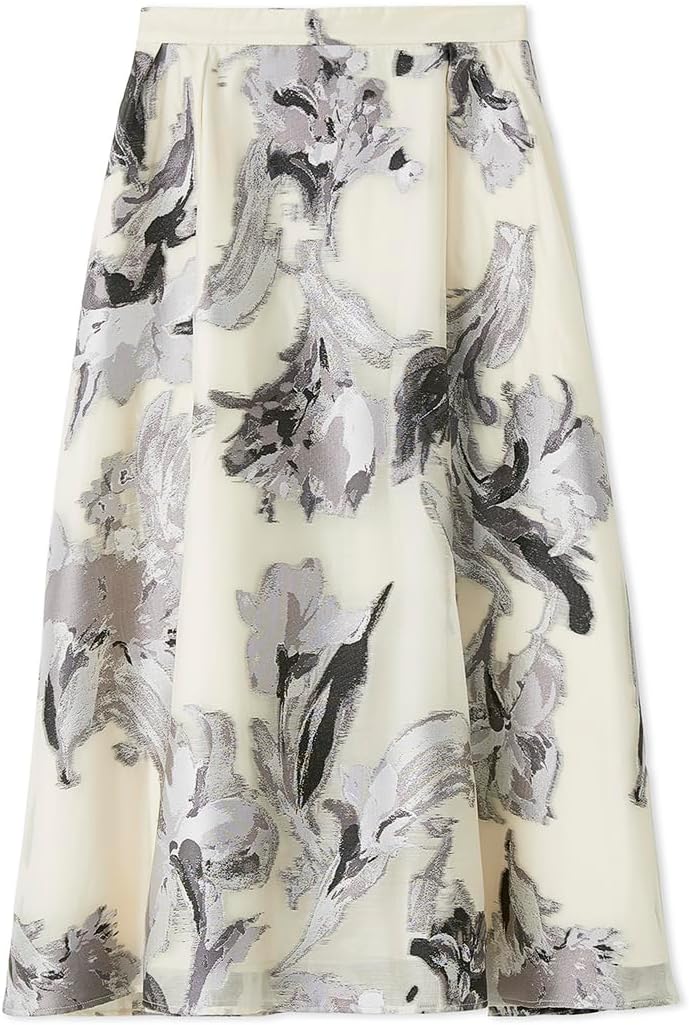 Amazon.co.jp: [セルフォード] ペイントフラワージャカードスカート
