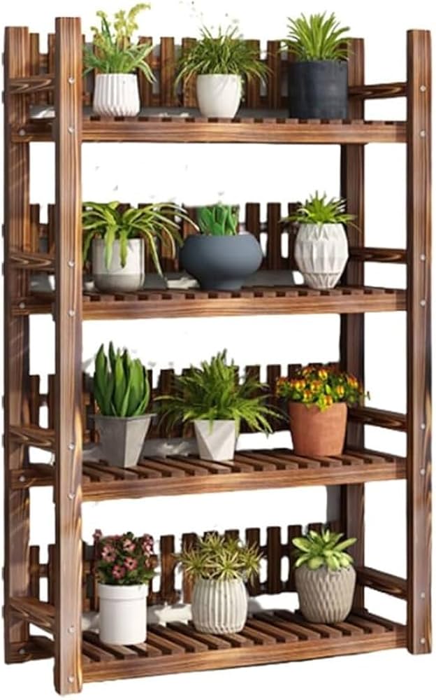 Amazon.com: 4 Tier Wood Plant Stand - Large Wooden Plant Holder Amazon.com: 4 Tier Wood Plant Stand - Large Wooden Plant Holder