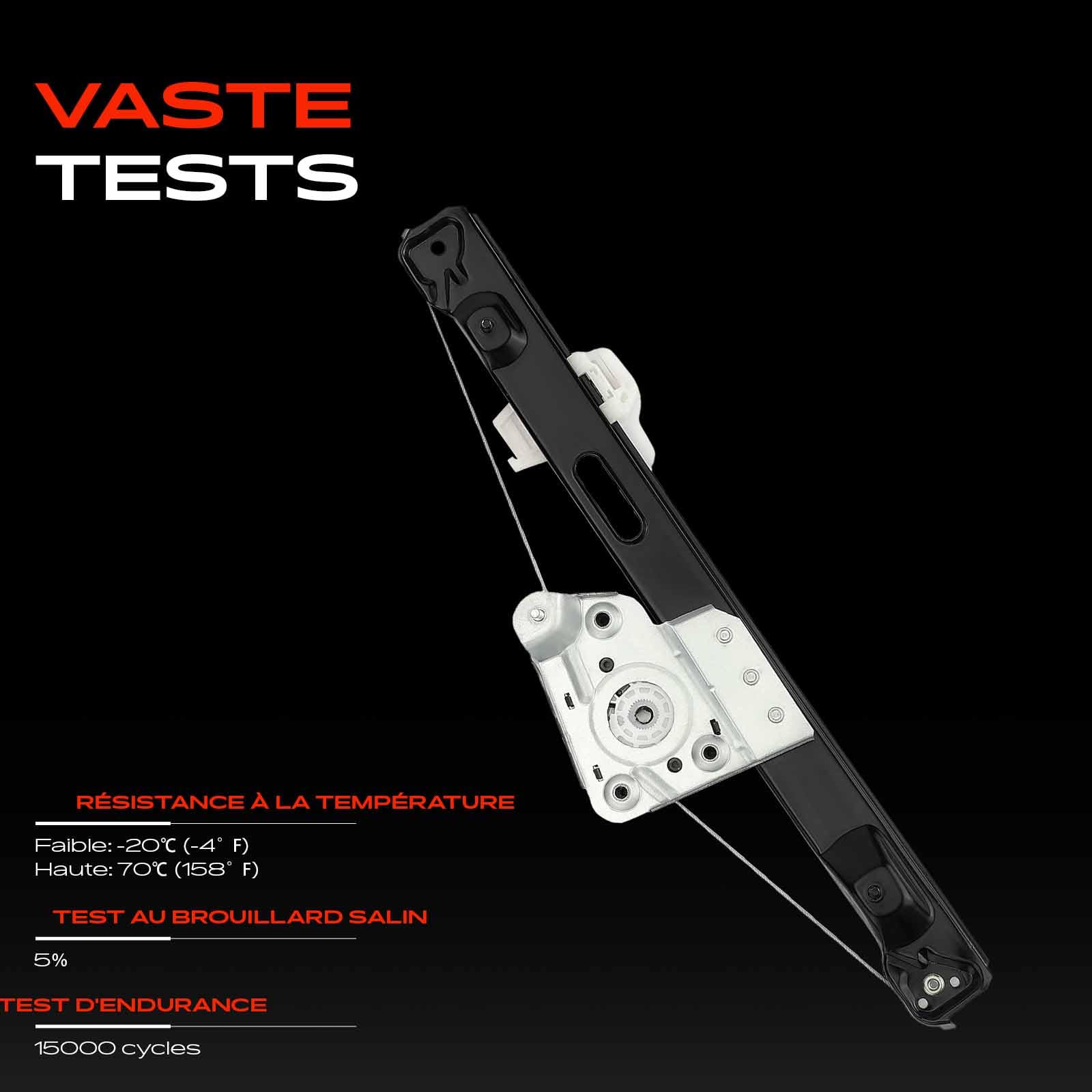 Frankberg Lève-vitre sans Moteur Arrière Droite Compatible avec Série 3 E90 Limousine 2004-2011 Série 3 Touring E91 Break 2004-2012 Remplacer# 51357140590