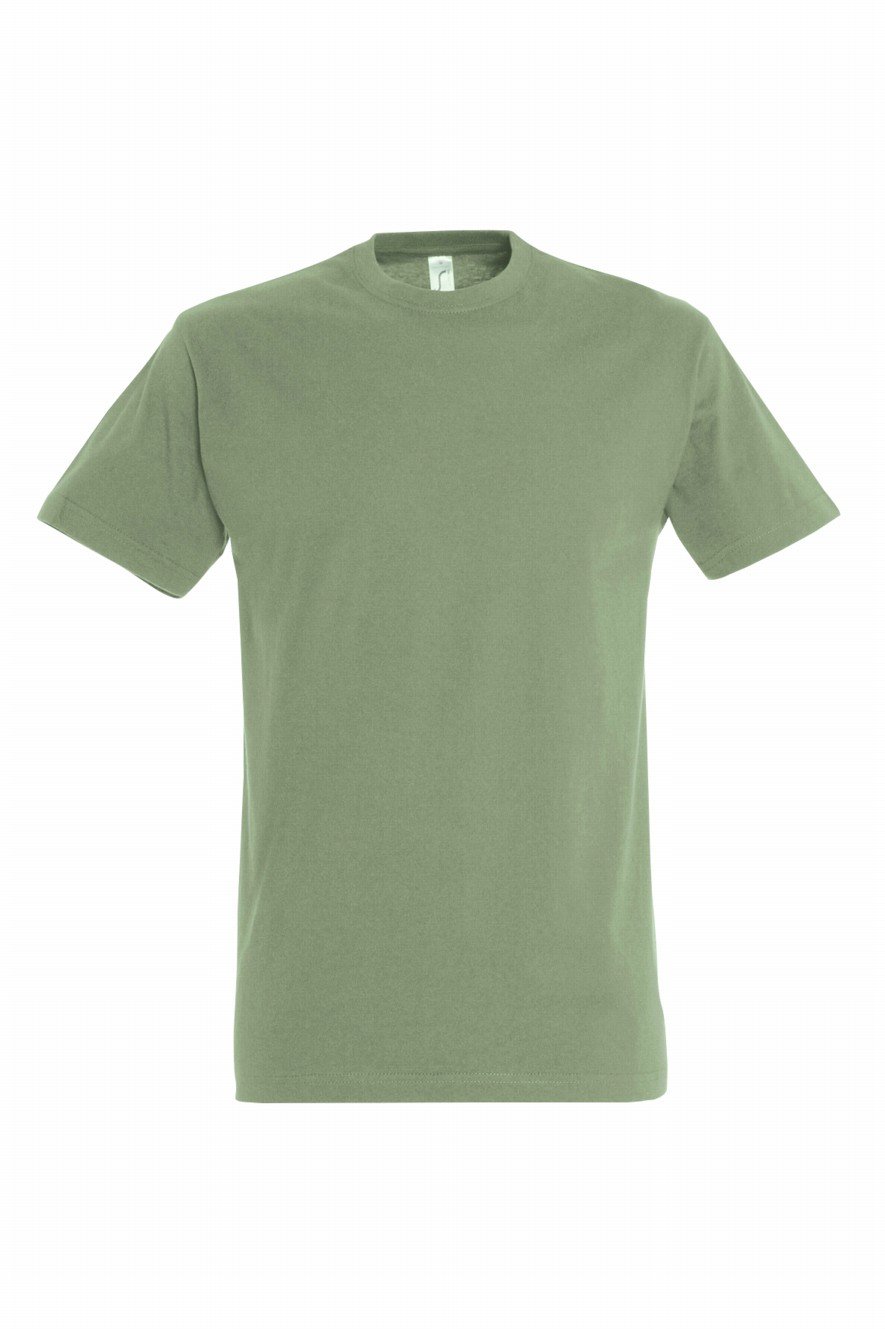 Sol's Green - Khaki Sol’s Imperial T-Shirt - Brown - Medium