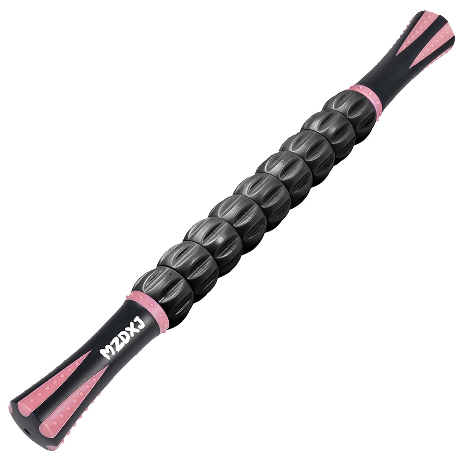 Muscle Roller Massage Roller Stick- Deep Tissue Fascia Blaster for Myofascial Pain Relief, Lymphatic Drainage &amp; Body Sculpting, Handheld Physical Therapy &amp; Recovery Tool ​(Pink Black