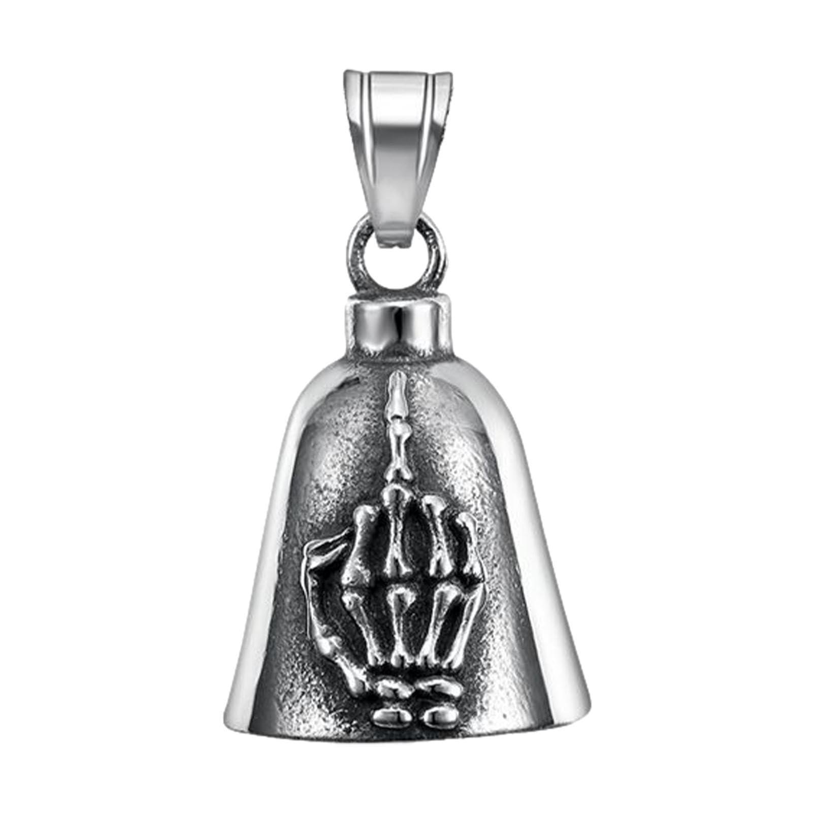 TAOLE for Motorcycles | Angel Biker Bell | Stainless Steel Luck Riding Spirit Bell for Bicycles and Riders