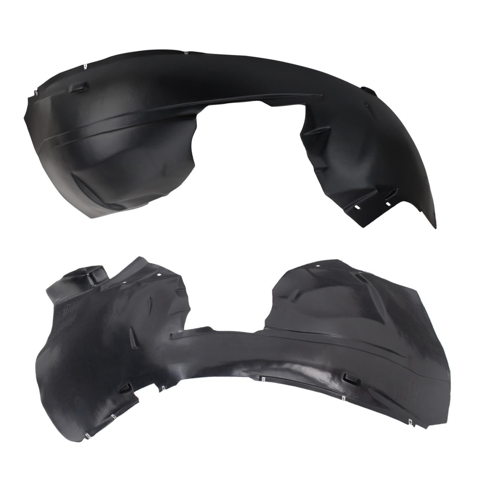 TRQ Front Driver and Passenger Side Inner Fender Liner Set | For 2008-2016 Chrysler Town and Country 2008-2020 Dodge Grand Caravan