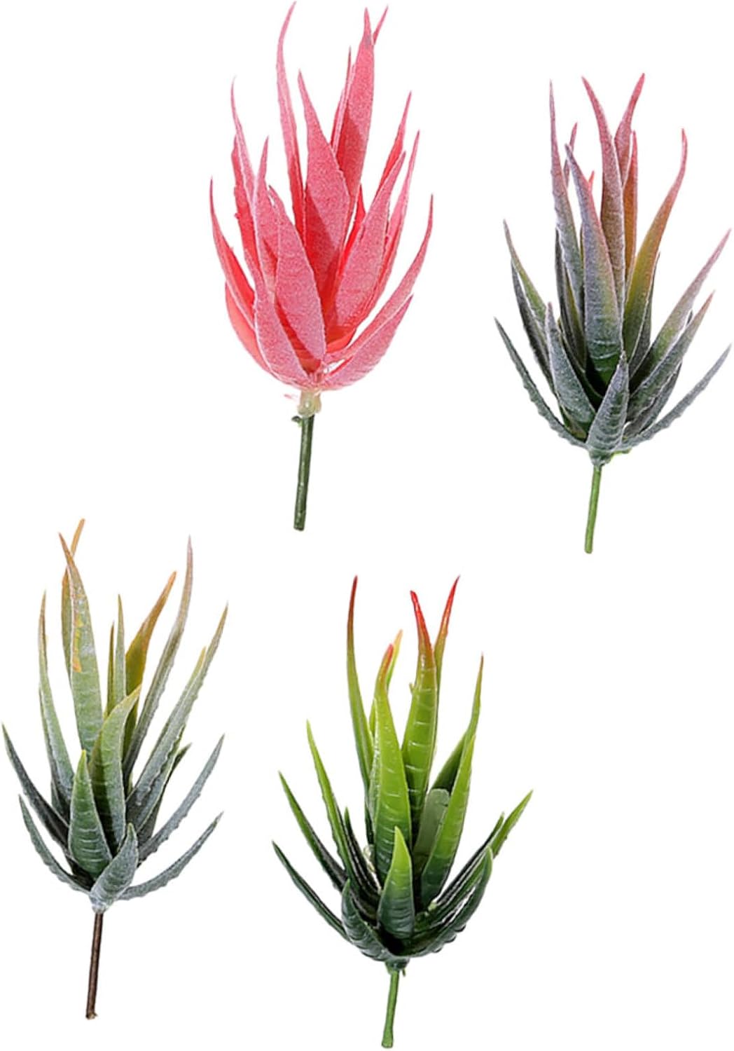 4pcs Realistic Simulated Succulent Adornment Lifelike Plant Ornaments Xmas