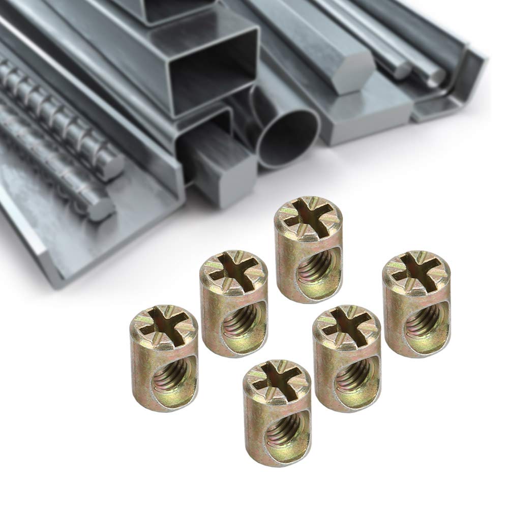 10 pezzi M8 * 15 mm Barrel dadi tasselli in titanio per mobili letto