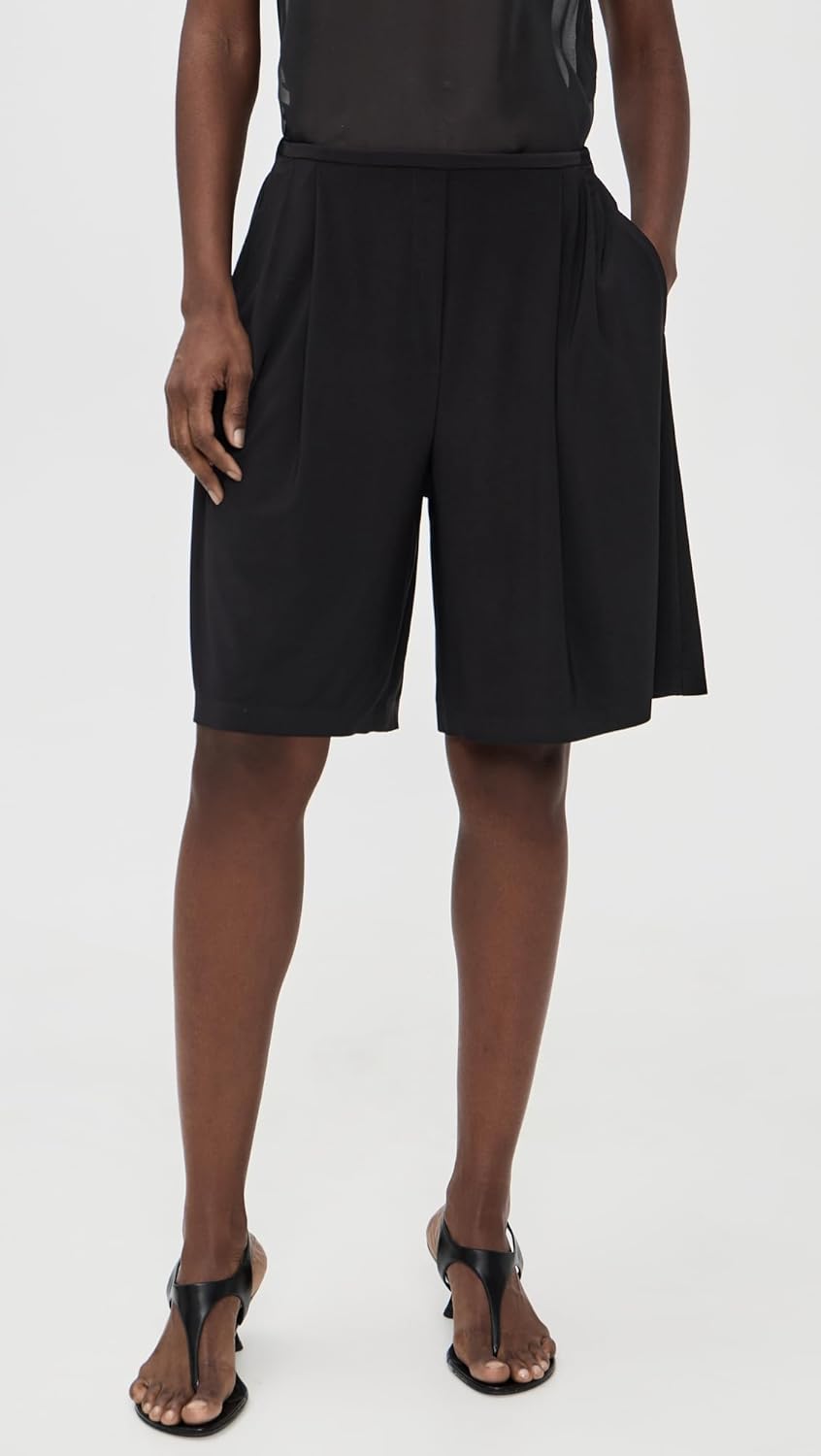 Norma Kamali Women's Mens Pleat Bermuda Shorts - Image 2