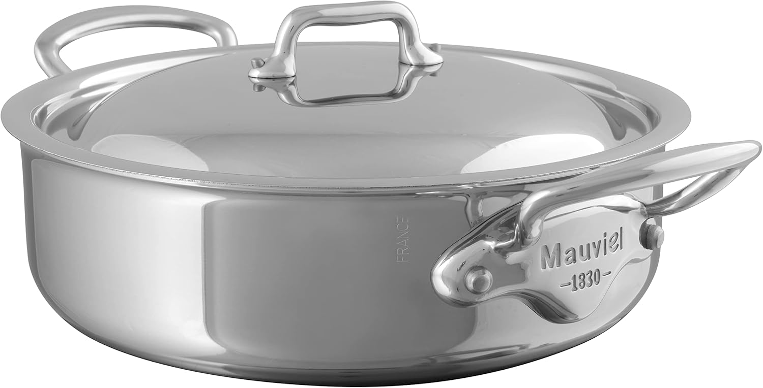 Mauviel M'Cook 5Ply Polished Stainless Steel Rondeau
