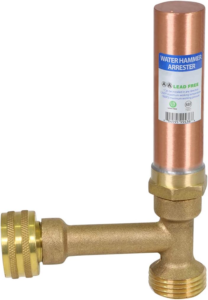 Supply Giant IBXN0056 Hose Bib Hammer Arrestor, 3/4", Copper