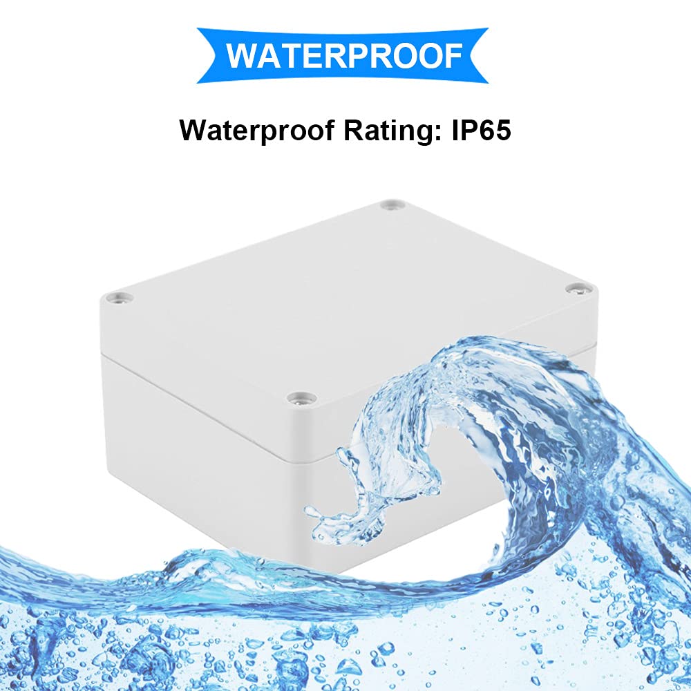 2 Scatole Di Giunzione Elettronica Impermeabili IP65 In ABS – 100 X 68 X 50 Mm – Per Arduino E Progetti Fai Da Te - 2