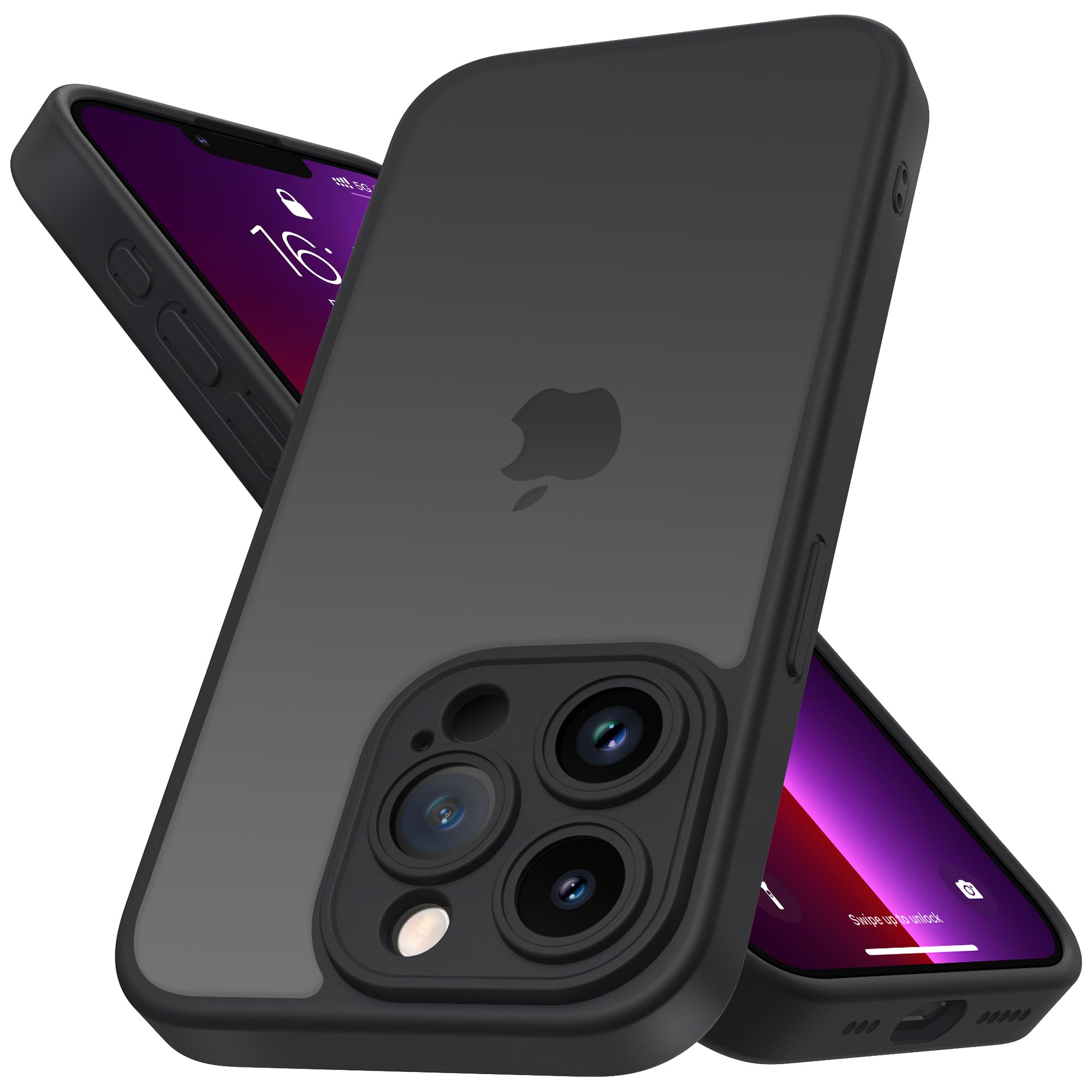 Mootobo für iPhone 15 Pro Max Hülle mit Kameraobjektiv, 10FT Military Grade Drop Protection Handyhülle mit Anti-Fingerprint Matte Back 6.7 Zoll - Deep Green