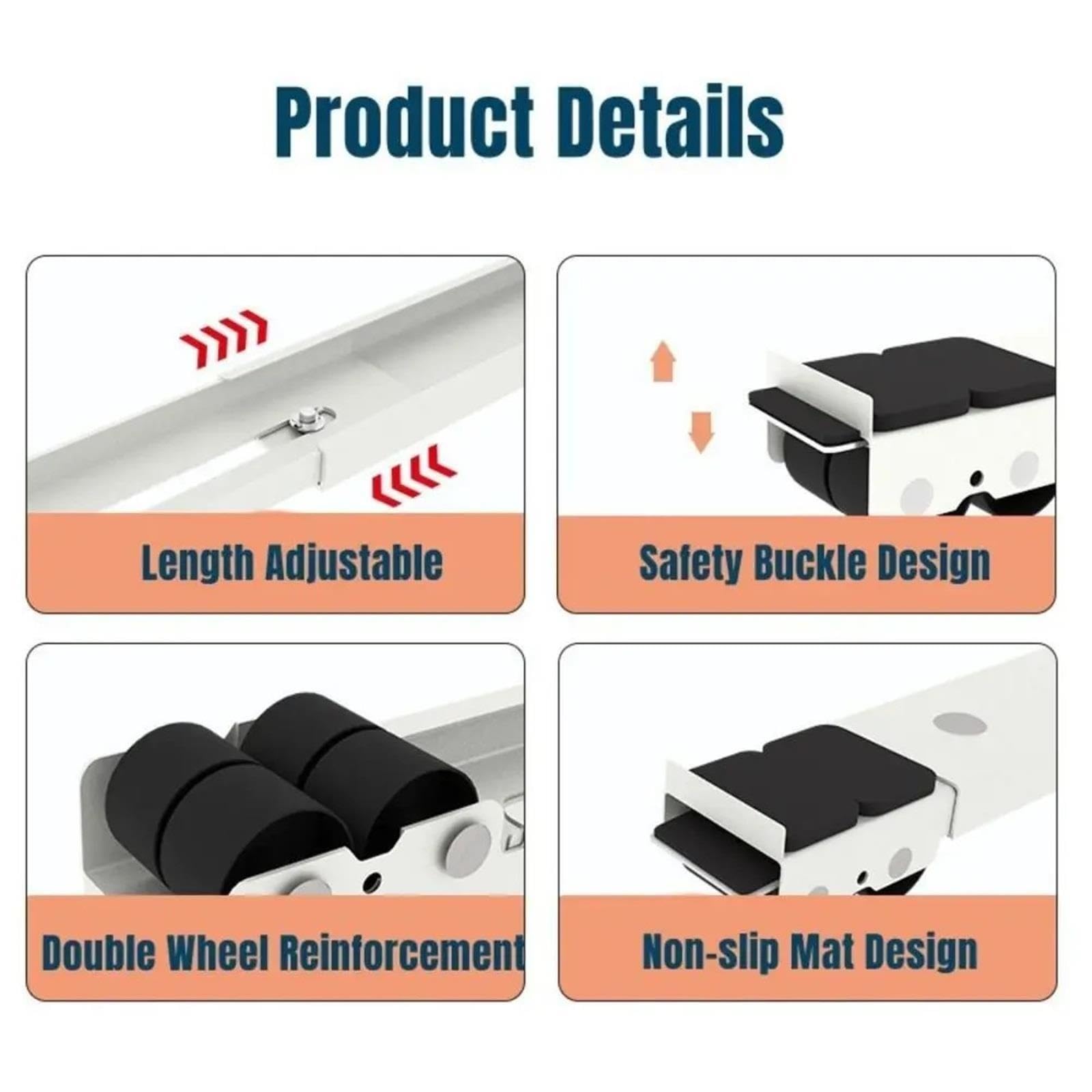 Base for Lavatrice Regolabile Con Ruote, Compatibile Con Supporto Universale Mobile Con Rotazione A 360 ° for Mobili Del Frigorifero