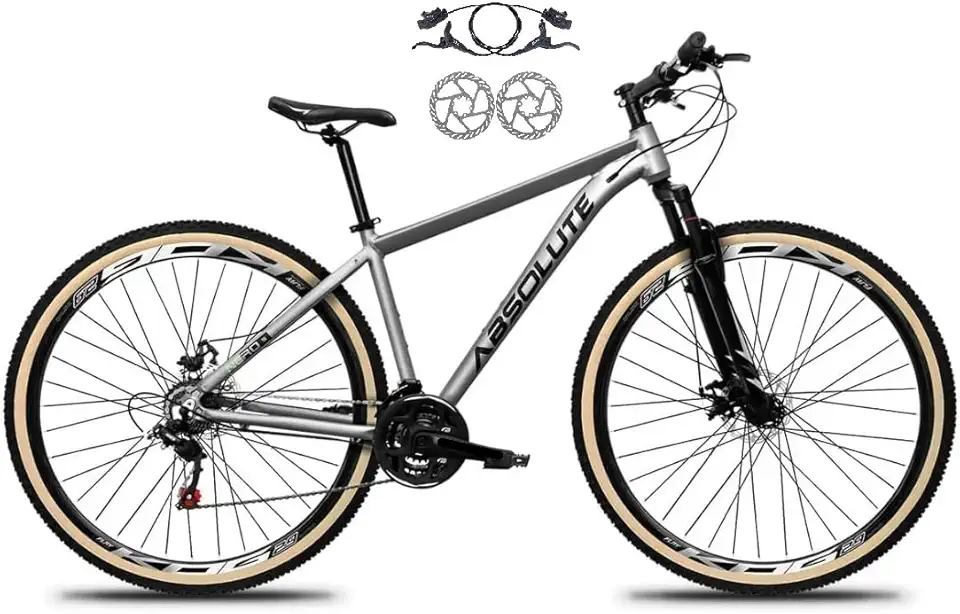Bicicleta Aro 29 Absolute Nero 5 Alumínio 24v Freio a Disco Hidráulico(óleo) Garfo Suspensão Pneus com Faixa
