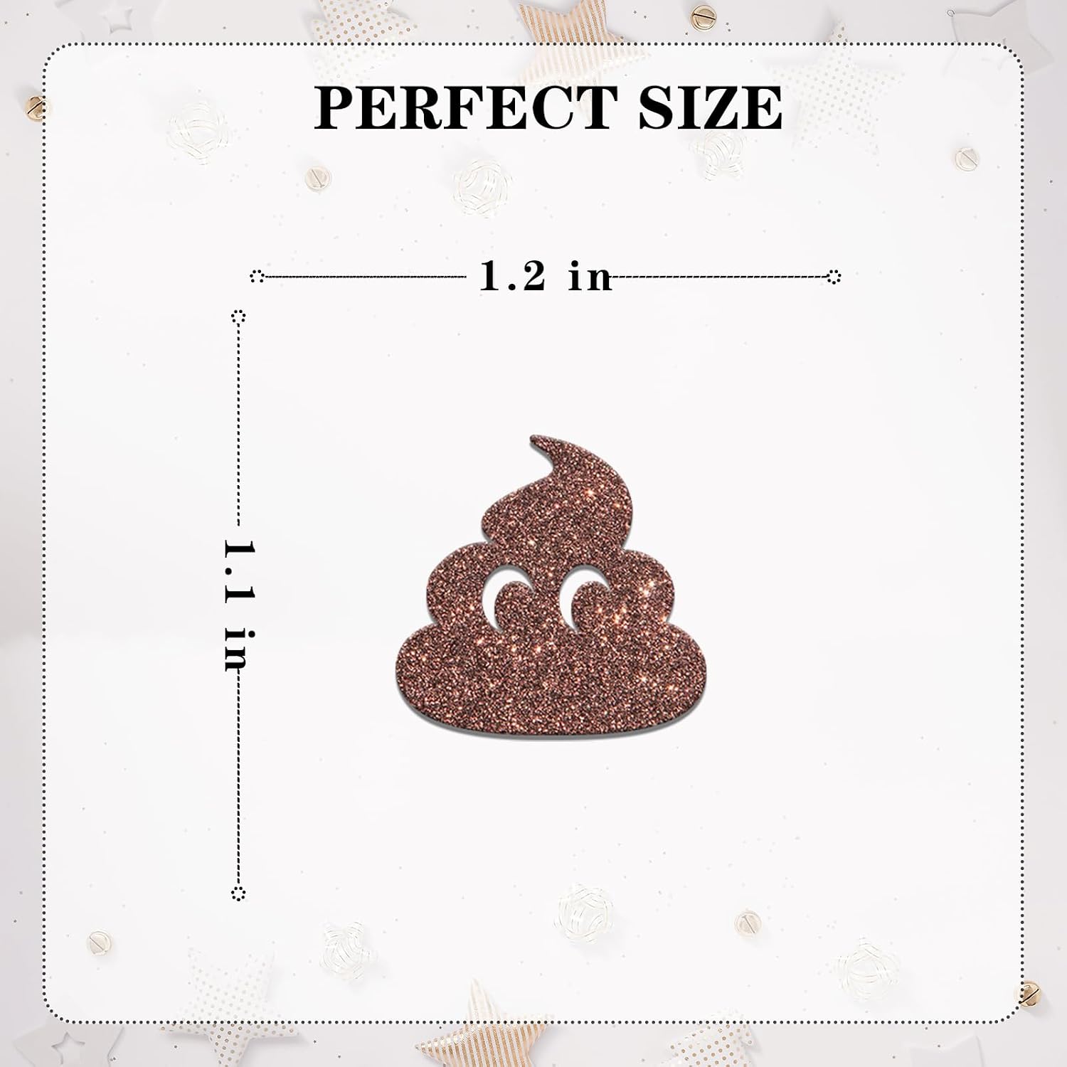 120Pcs Funny Confetti Double Brown Glitter Holy Sh*t You're Old Birthday Decorations 30th/40th/50th/60th Birthday Party Decorations for Men Women