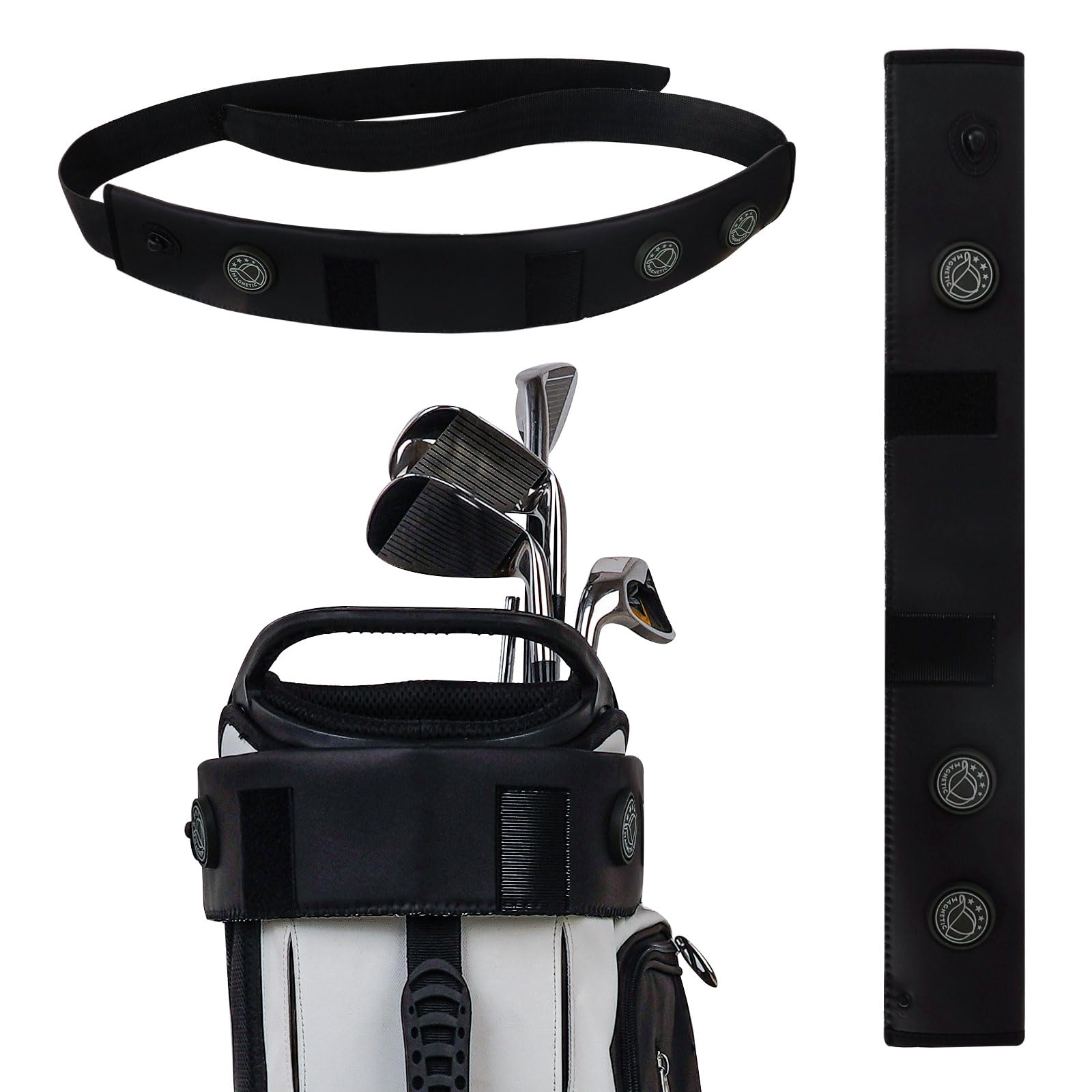 Golf Cart Strap Sleeve With Strong Magnet Golf Cart Strap Accessories Magnetic Golf Cart Strap Sleeve - Protect Golf Bag From Being Scratched