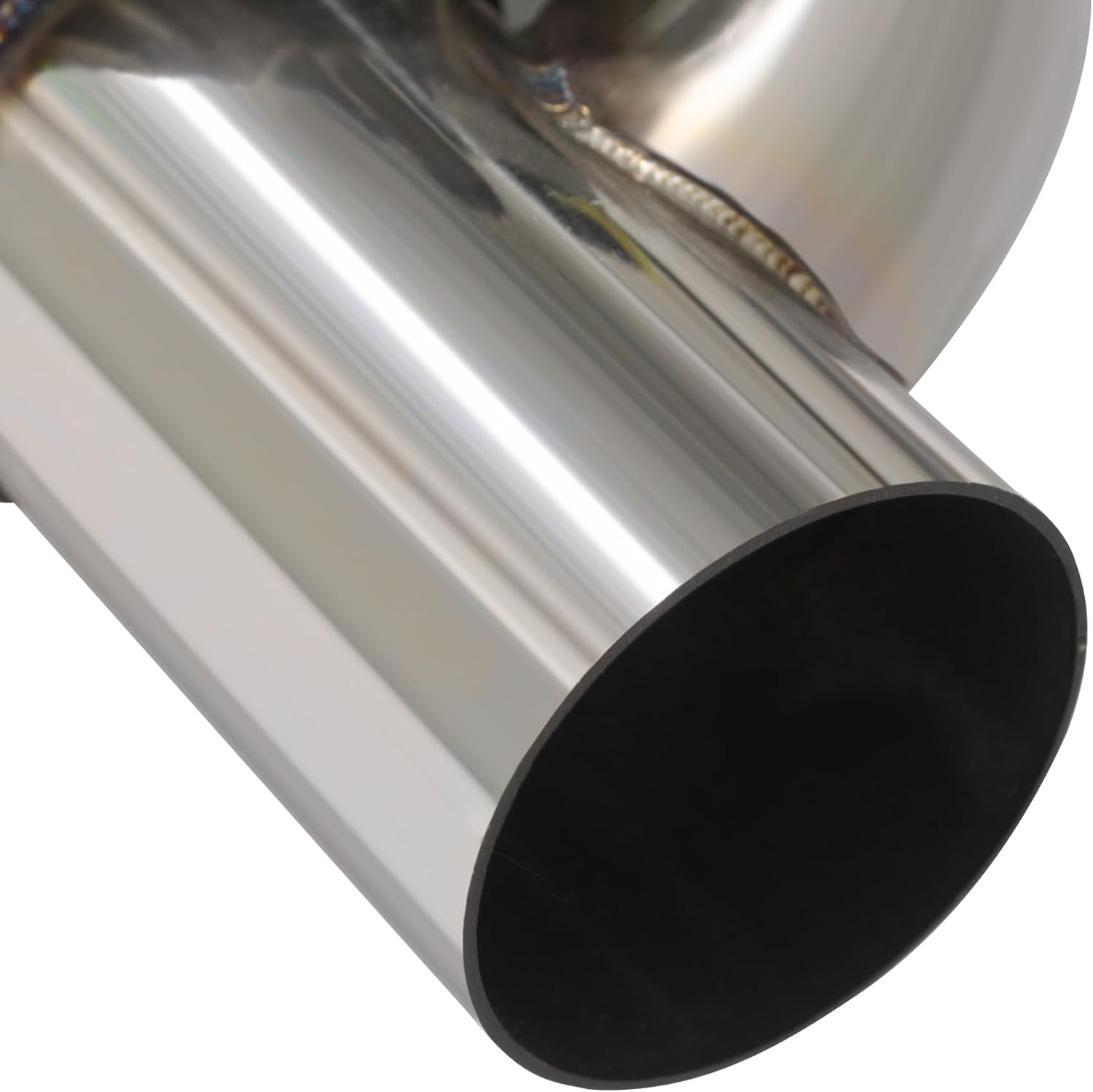 Performance Valvetronic Muffler Kit, Universal Exhaust Mufflers Offset In Offset Out silenciador con válvula (white valve controller, 2.5 in / 63 mm muffler kit)