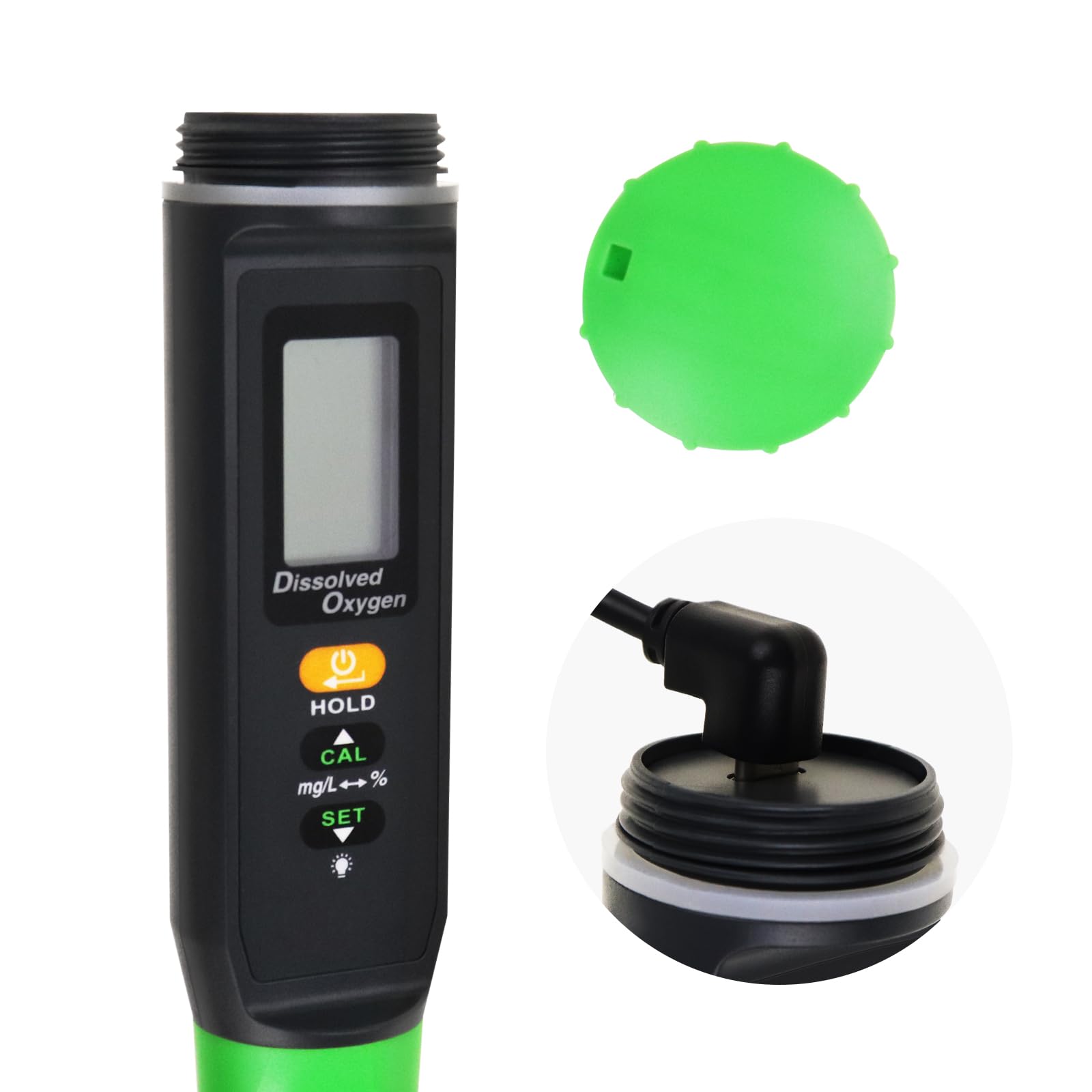 Digital Aufgelöst Sauerstoff Stifttyp Lang Kabel DO Meter ATC Wasser Qualität Prüfer mit Selbst Schwebend Sonde Lang Kabel Elektrode Und Niedrig Batterie Indikator