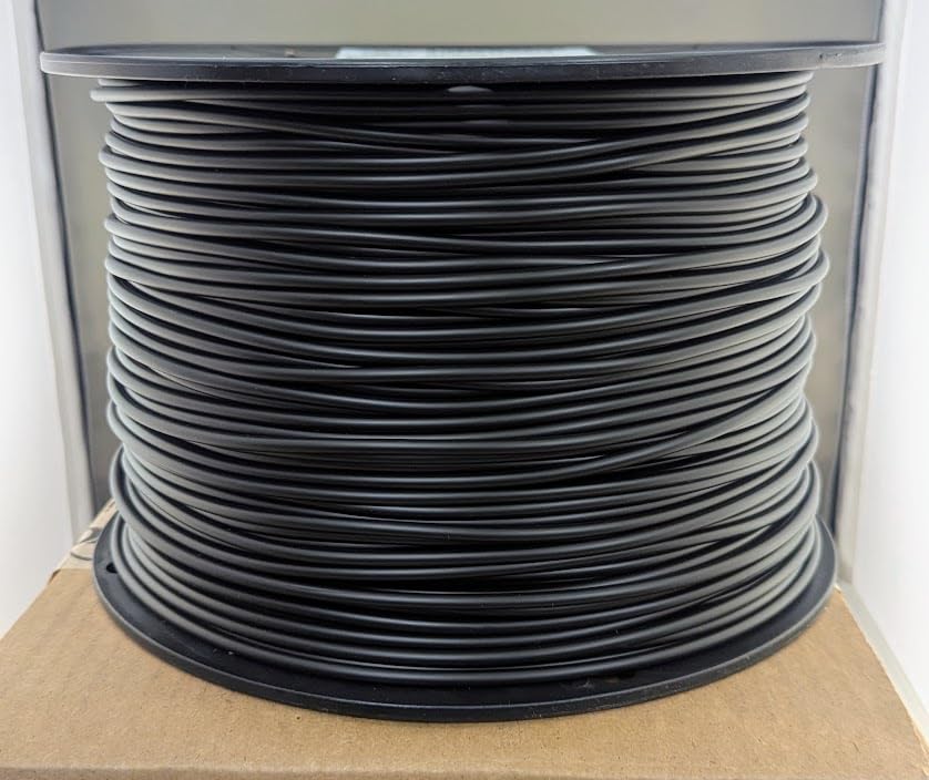 Underground Pet Fence Wire – 16 AWG Stranded Bare Copper – Extra-Heavy Wall (.060") – 1000 FT (Black) – Direct Burial Rated – Made in USA