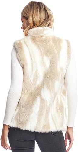 Miniatura 2 de Fabulous-Furs Chaleco de piel sintética con gancho para mujer