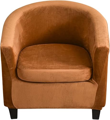 KRFOONN 2 piezas de fundas para silla de club, fundas elásticas para sillón, fundas de sofá, fundas de sofá extraíbles de barril redondo, funda