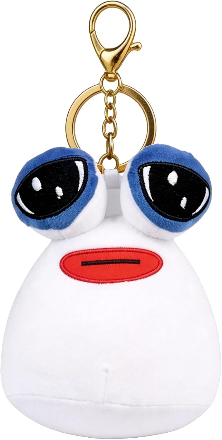 Pou Plush Keychain,My Pet Alien Stuffed Animal Toy Bag Charm