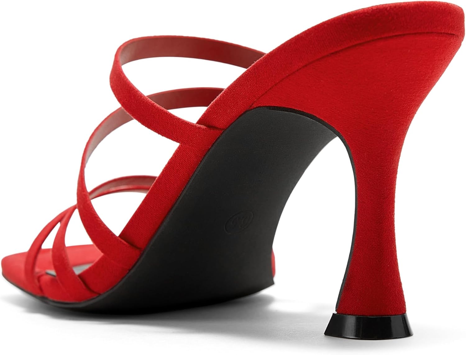 Arromic Women's Heels Square Open Toe Slip on Heeled Sandals Slides for Dress Work Party Casual Wedding - Image 6