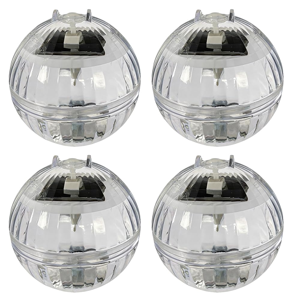 4 Piezas Luz Solar Piscina, Luces para Piscina, LED Luces Flotantes Piscina, RGB Multicolor Luces Solares Piscina,Luz para Piscina, Luz Solar Piscina Flotante para Piscina, Estanque, Fuente