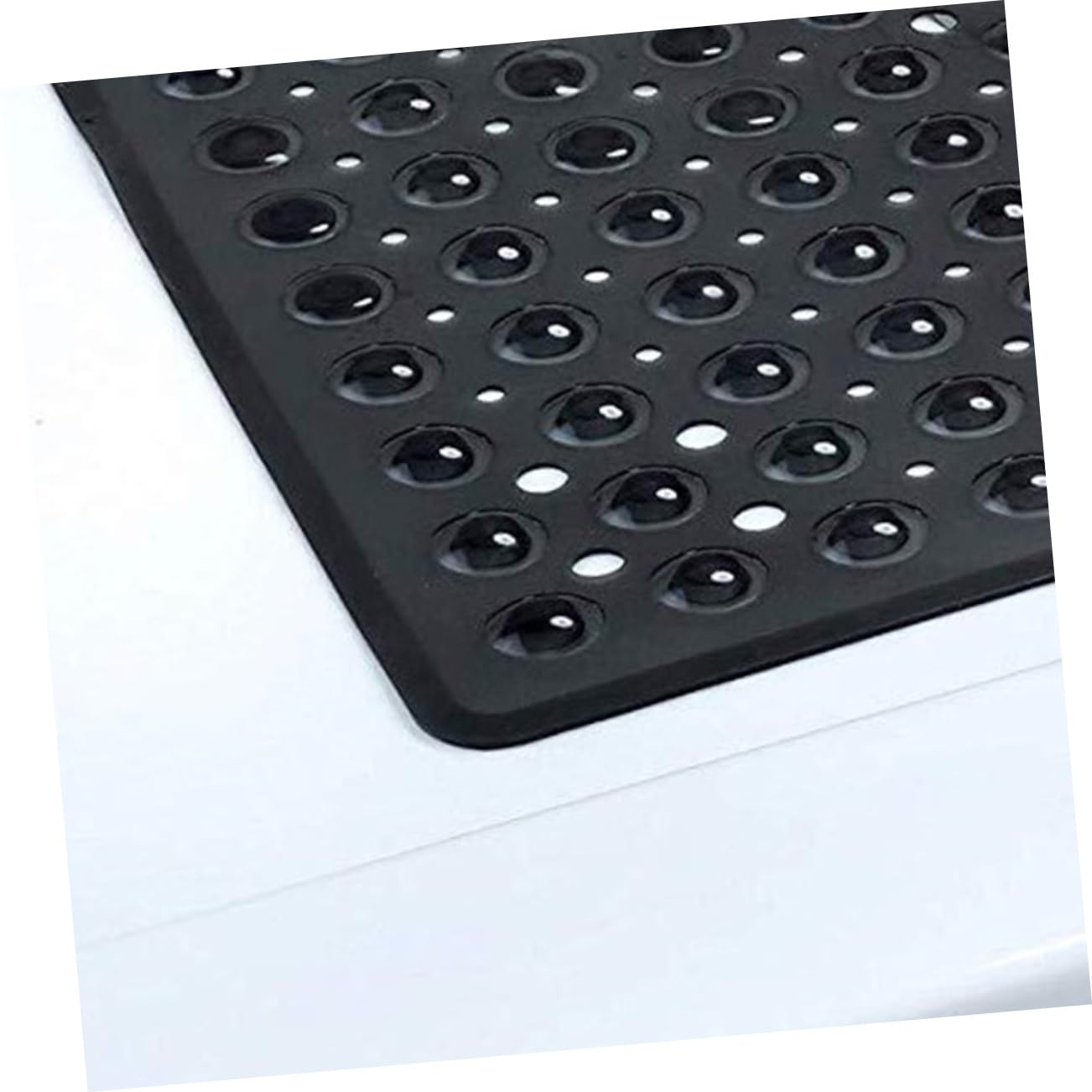 MAGICLULU Tappetino Antiscivolo in Pvc 53x53 Cm Quadrato Nero