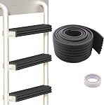 Bunk Bed Ladder Pads, PVC Soft Corner Protectors, 6.56 ft Edge Protector Adjustable Ladder Pads with Strong Adhesive Corner Protectors (Black)