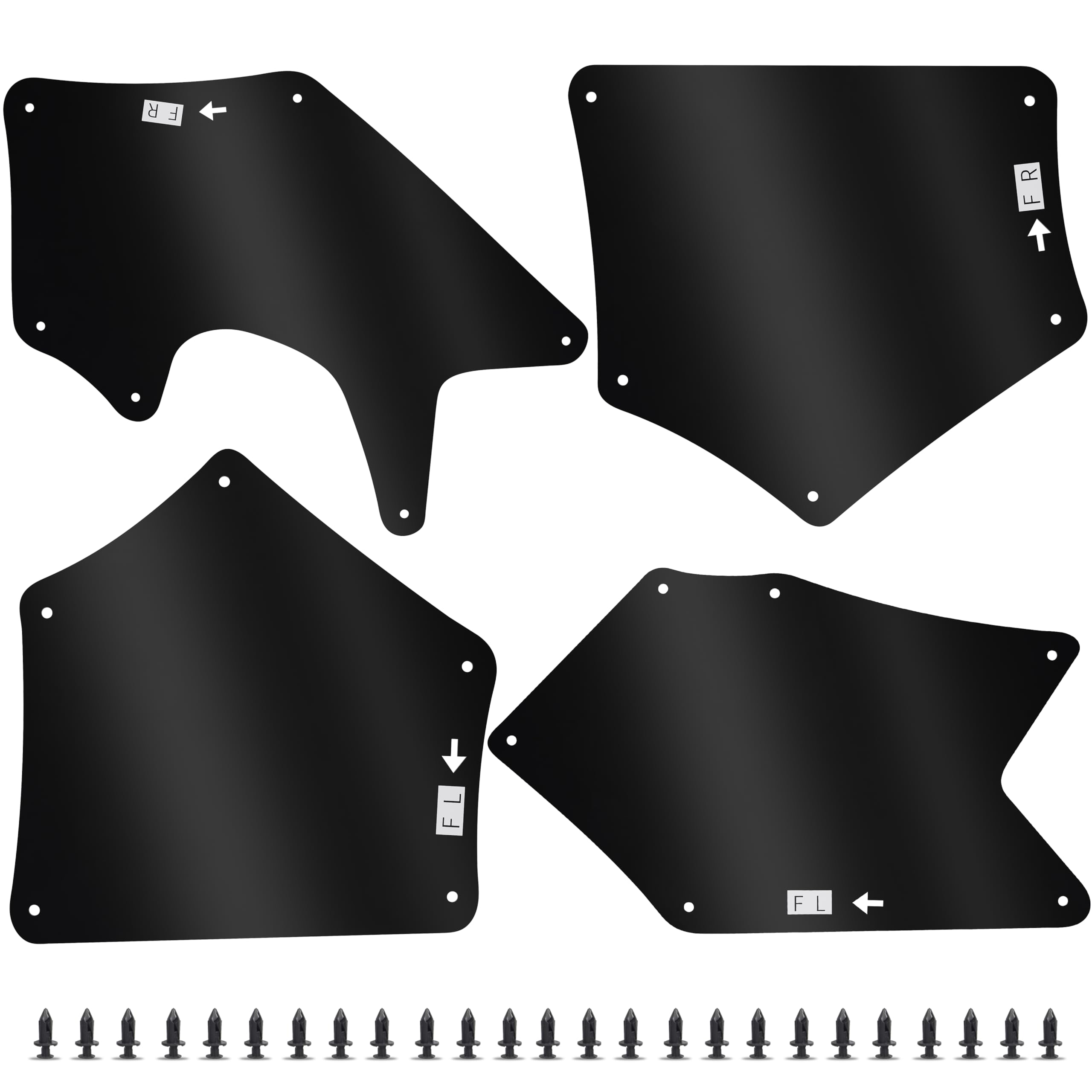 Amazon.com: ECOTRIC Splash Guards Fender Liner Shields Compatible