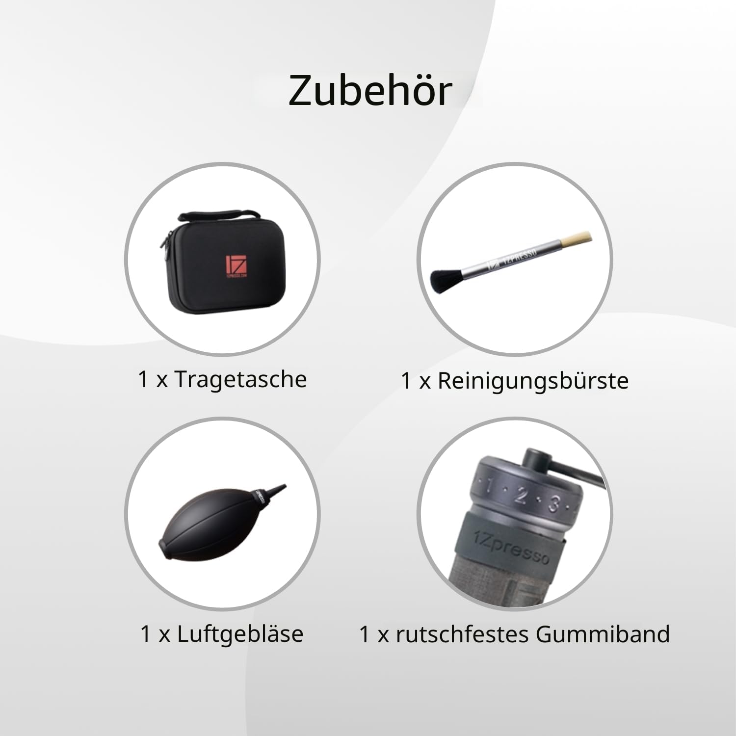 1Zpresso K-Ultra Manuelle Kaffeemühle Eisengrau mit konischen Mahlwerk aus Edelstahl, Intuitive numerische Einstellung, Magnetischer Behälter mit 40g Kapazität