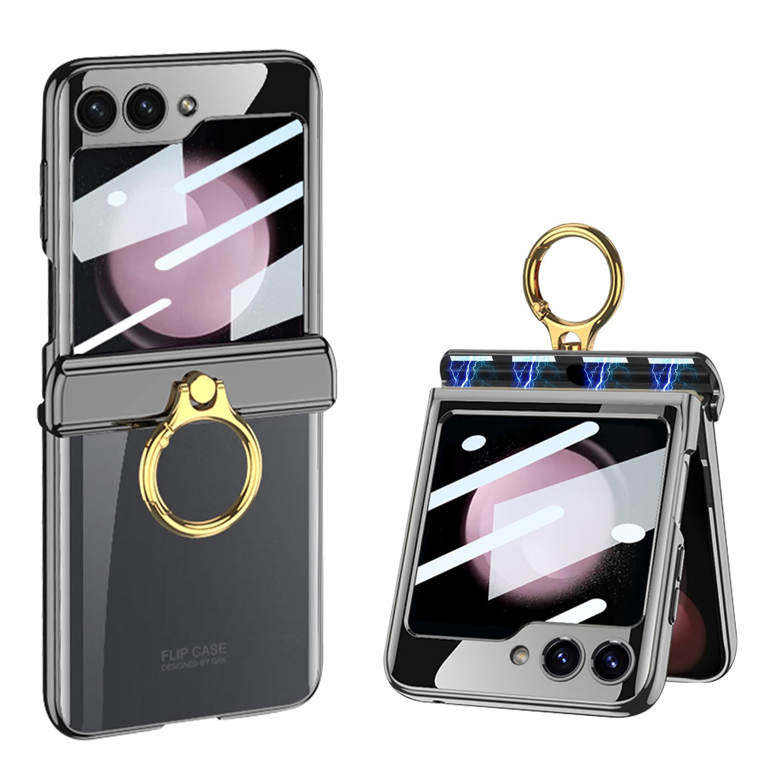 Amazon.co.jp: DEMCERT Galaxy Z Flip5 ケース Flip5リング